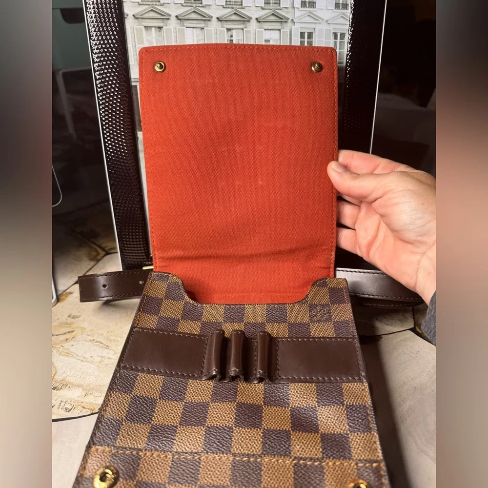 Louis Vuitton - Portobello Shoulder Bag w/Clear Back Pocker - EUC - No Call Outs - Picture 4 of 12